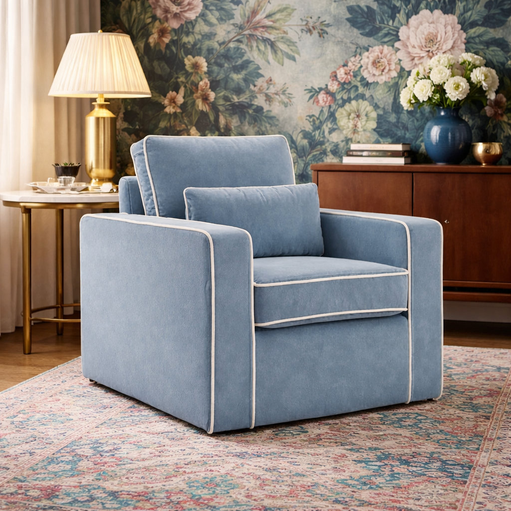 Diego Ice Blue Chair