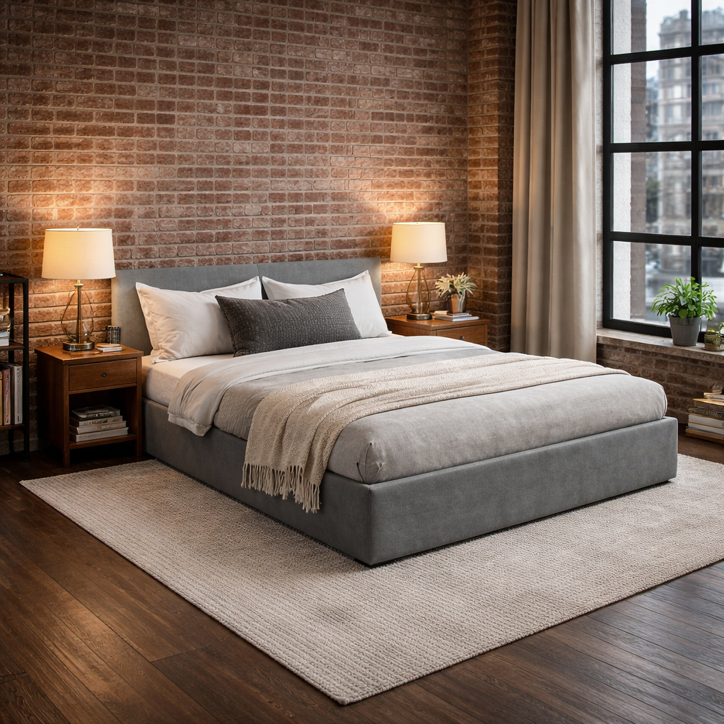 SOHO DAPPLE GREY DOUBLE BED