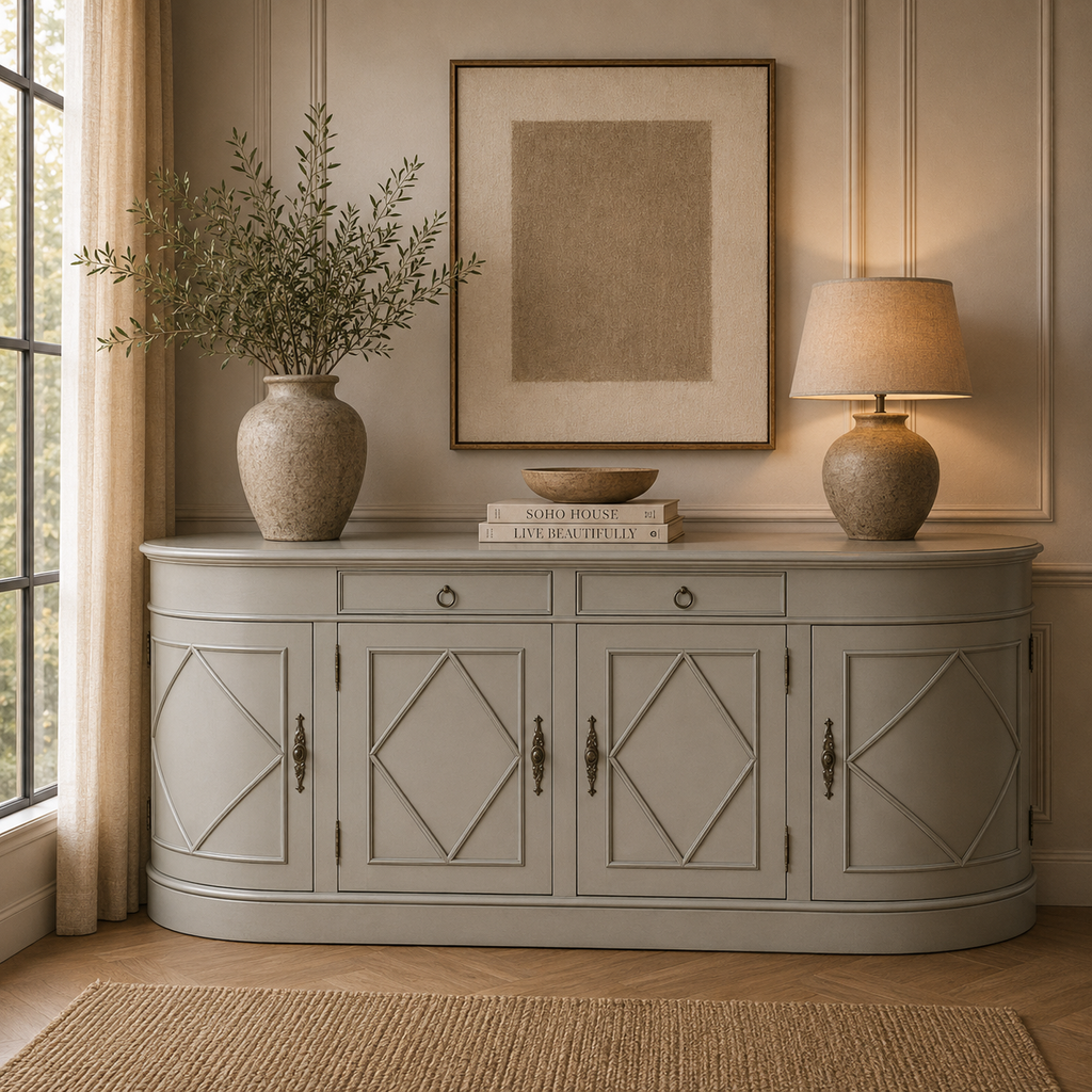 Classical Grey Sideboard