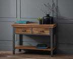 Apperley Industrial Two Drawer Console Table