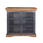 Metropolis Industrial Sideboard And Hutch Set