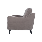 Daffy 2 Seat Sofa Stone Grey Velvet