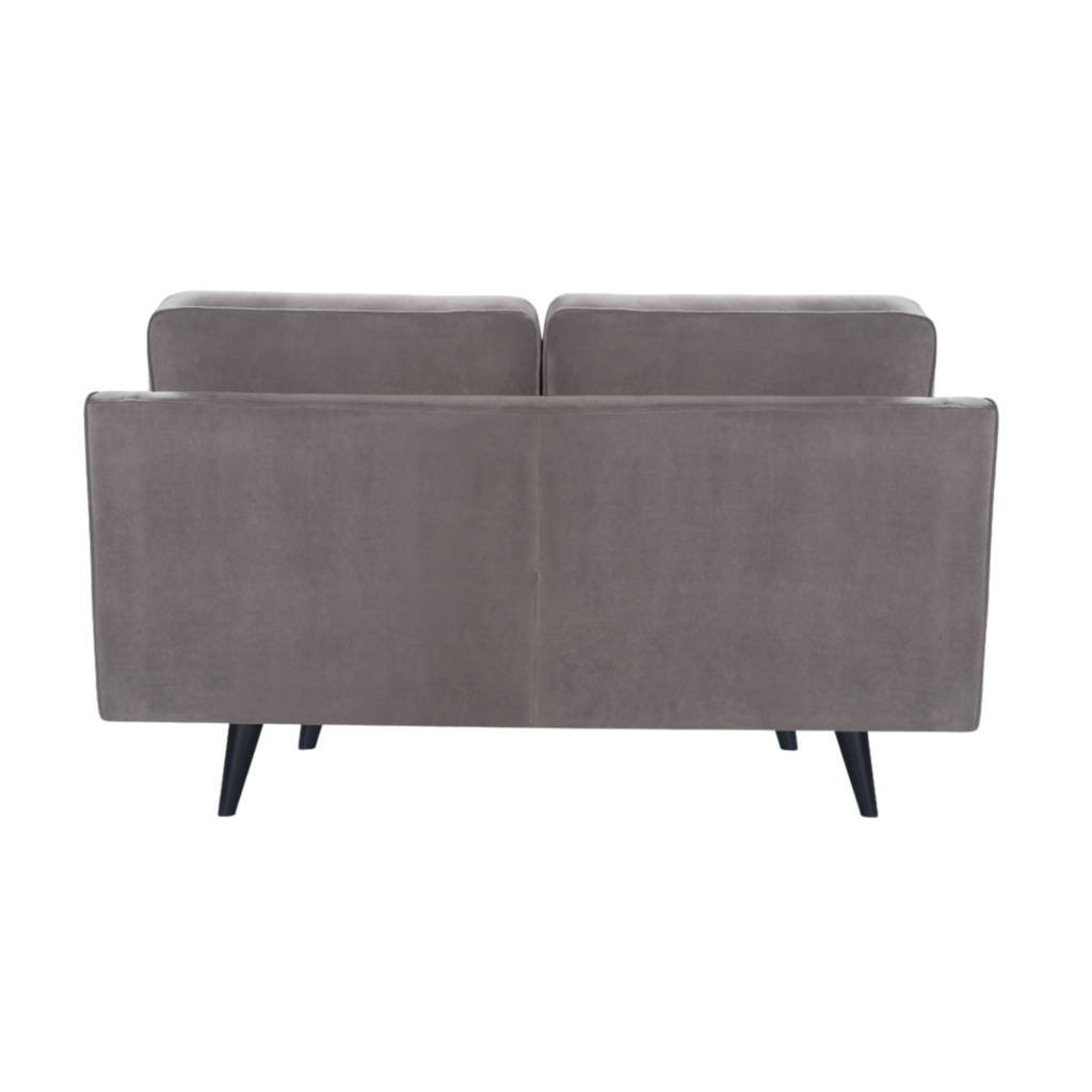 Daffy 2 Seat Sofa Stone Grey Velvet