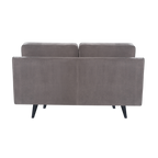 Daffy 2 Seat Sofa Stone Grey Velvet