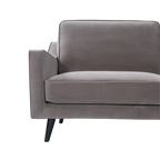 Daffy 2 Seat Sofa Stone Grey Velvet