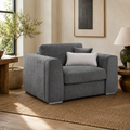 Naples Sofa Grey Armchair