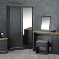 Devon 2 Door Sliding Wardrobe Charcoal