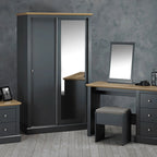 Devon 2 Door Sliding Wardrobe Charcoal