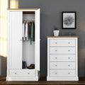 Devon 2 Door Wardrobe White