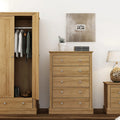 Devon 5 Drawer Chest Oak