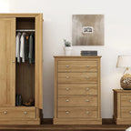 Devon 5 Drawer Chest Oak
