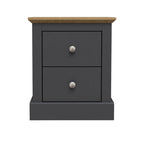 Devon Bedside Cabinet Charcoal