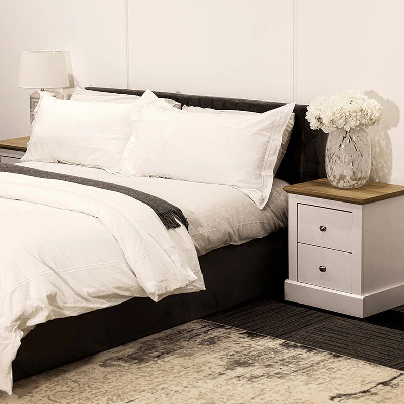 Devon Bedside Cabinet White