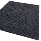 Dixon  200x290cm  Black Trellis Rug
