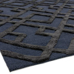 Dixon  160x230cm  Black Trellis Rug