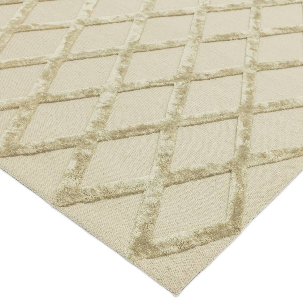 Dixon  160x230cm Gold Diamond Rug