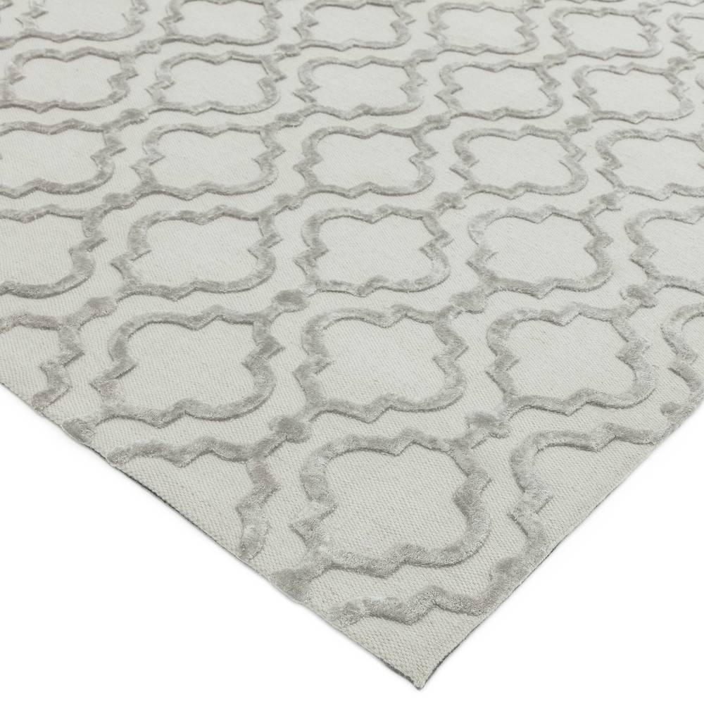 Dixon  160x230cm Grey Ogee Rug