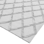 Dixon  120x170cm Silver Diamond Rug