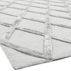 Dixon  120x170cm Silver Diamond Rug