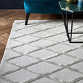 Dixon  200x290cm Silver Diamond Rug