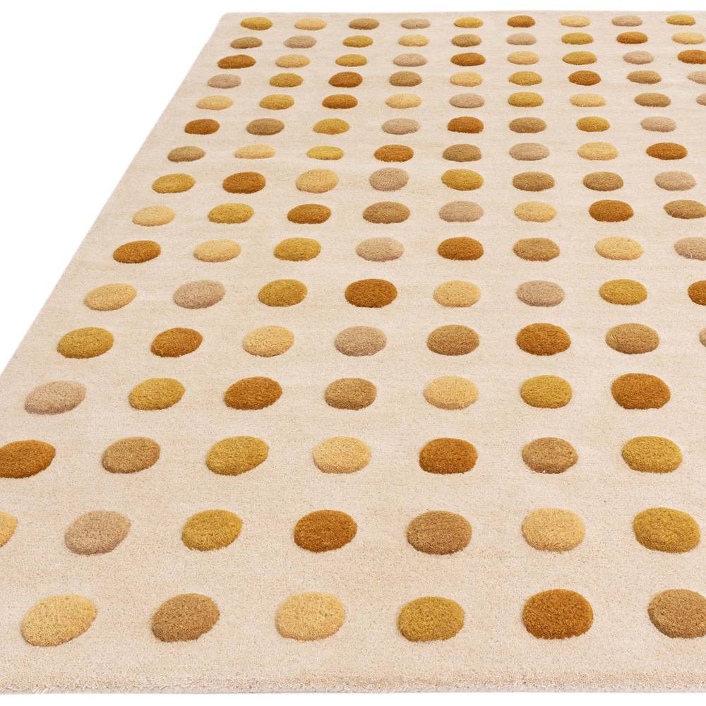 Dotty Rug 200x300cm Gold Rug