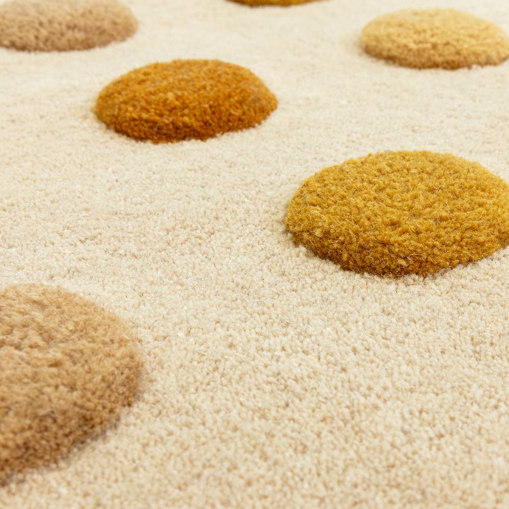 Dotty Rug 200x300cm Gold Rug