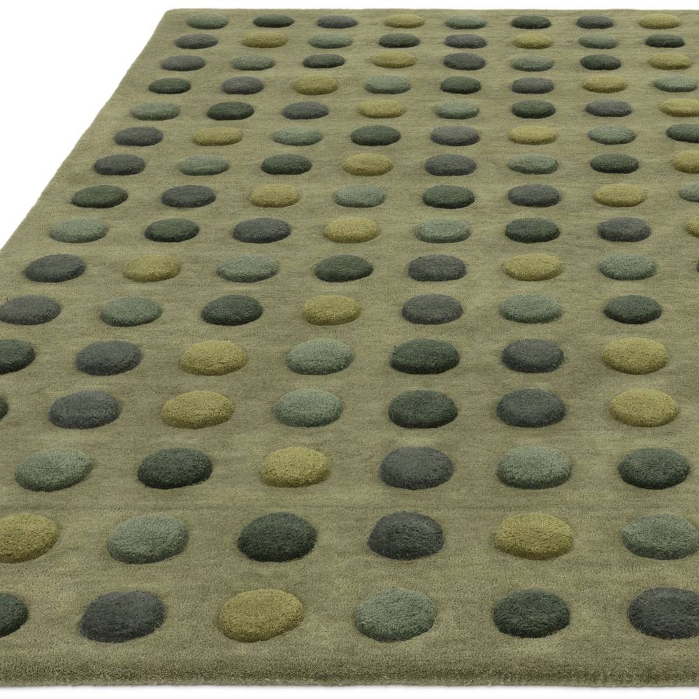 Dotty Rug 200x300cm Green Rug