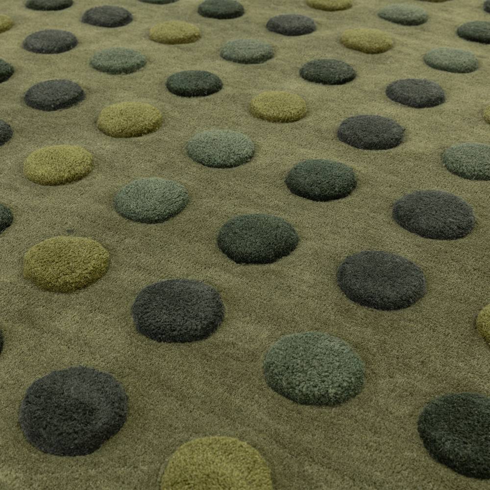 Dotty Rug 200x300cm Green Rug