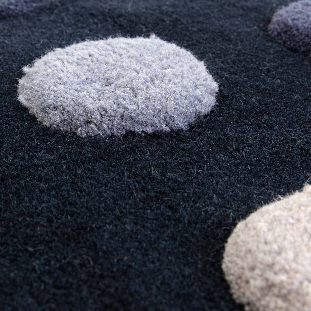 Dotty Rug 200x300cm Navy Rug