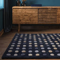 Dotty Rug 200x300cm Navy Rug
