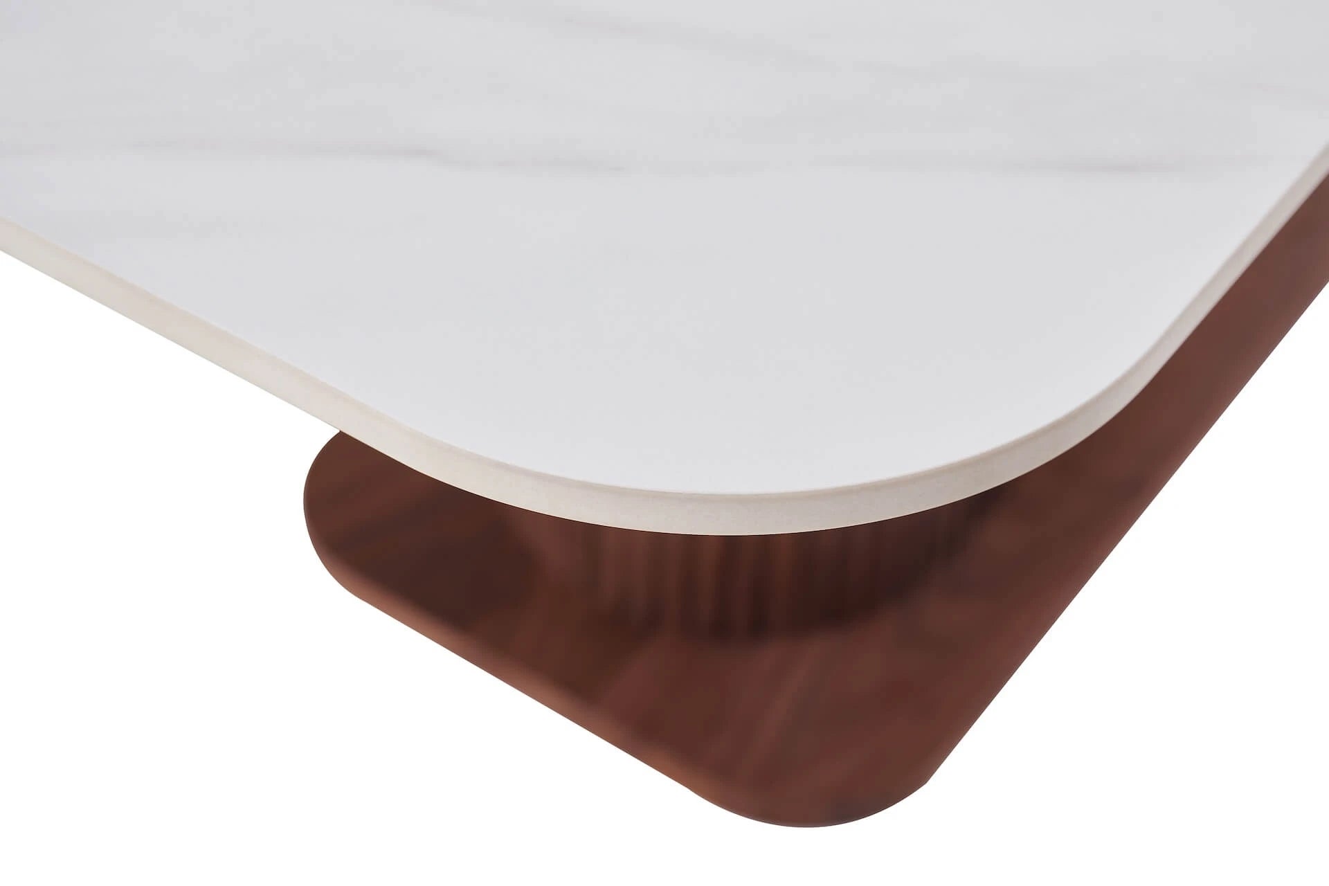 Eleanor Dining Table Walnut & White Sintered Stone