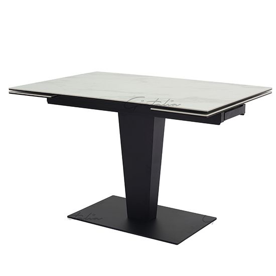 Valentina Extending Dining Table White Ceramic