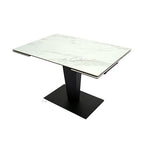 Valentina Extending Dining Table White Ceramic