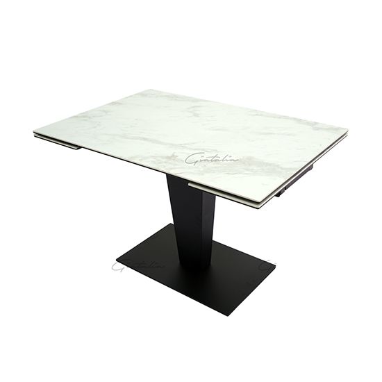 Valentina Extending Dining Table White Ceramic