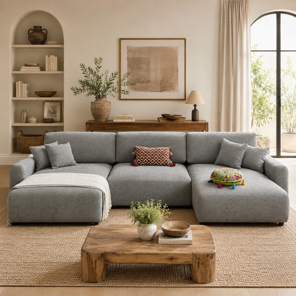 Luma Sofa Grey U Shape Corner