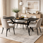 Livia Dining Table Black Sintered Stone