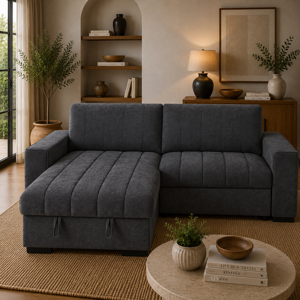 Franklin Sofabed Grey Universal Corner
