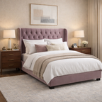 Athena Grey Velvet Double Emerson Multi-Lift Ottoman Bed