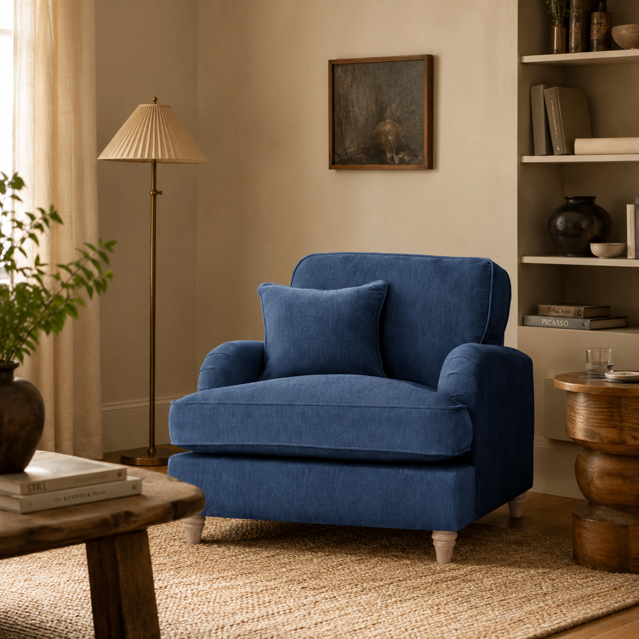 Arm Chair Manhattan Navy The Great Sofa Company | Piper | Vienna | Arthur | Emeline | Swift | Morris