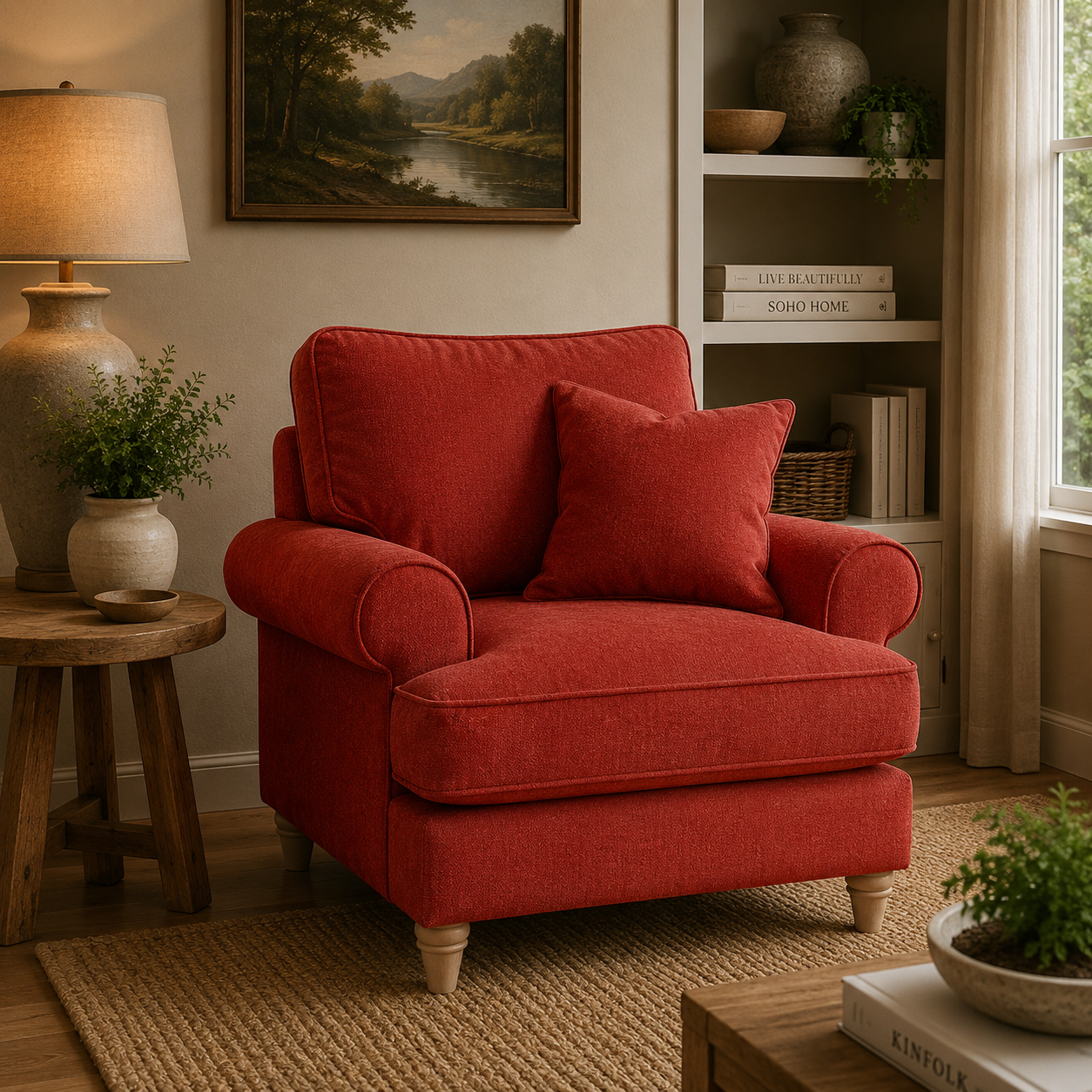 Armchair Manhattan Apricot The Great Sofa Company | Victoria | Bromfield | Lola | Alfie | Mari | Longfellow | Duresta Style