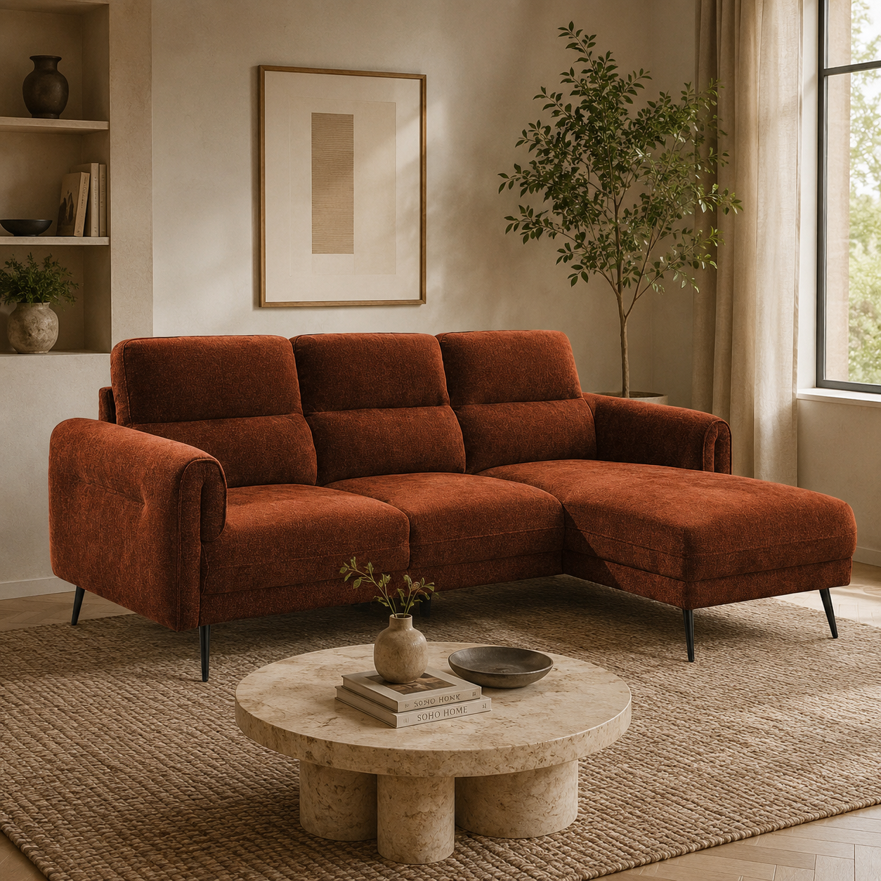 Oakley RH Facing Chaise Sofa Terra