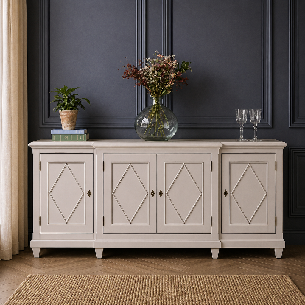 Classical Distressed Sideboard 206cm