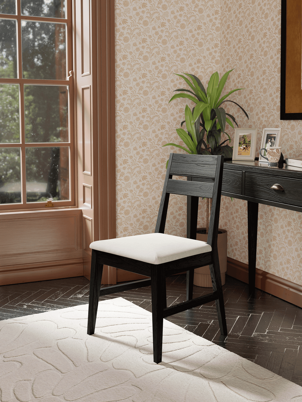 Elmhurst Black Pair Of Dining Chairs