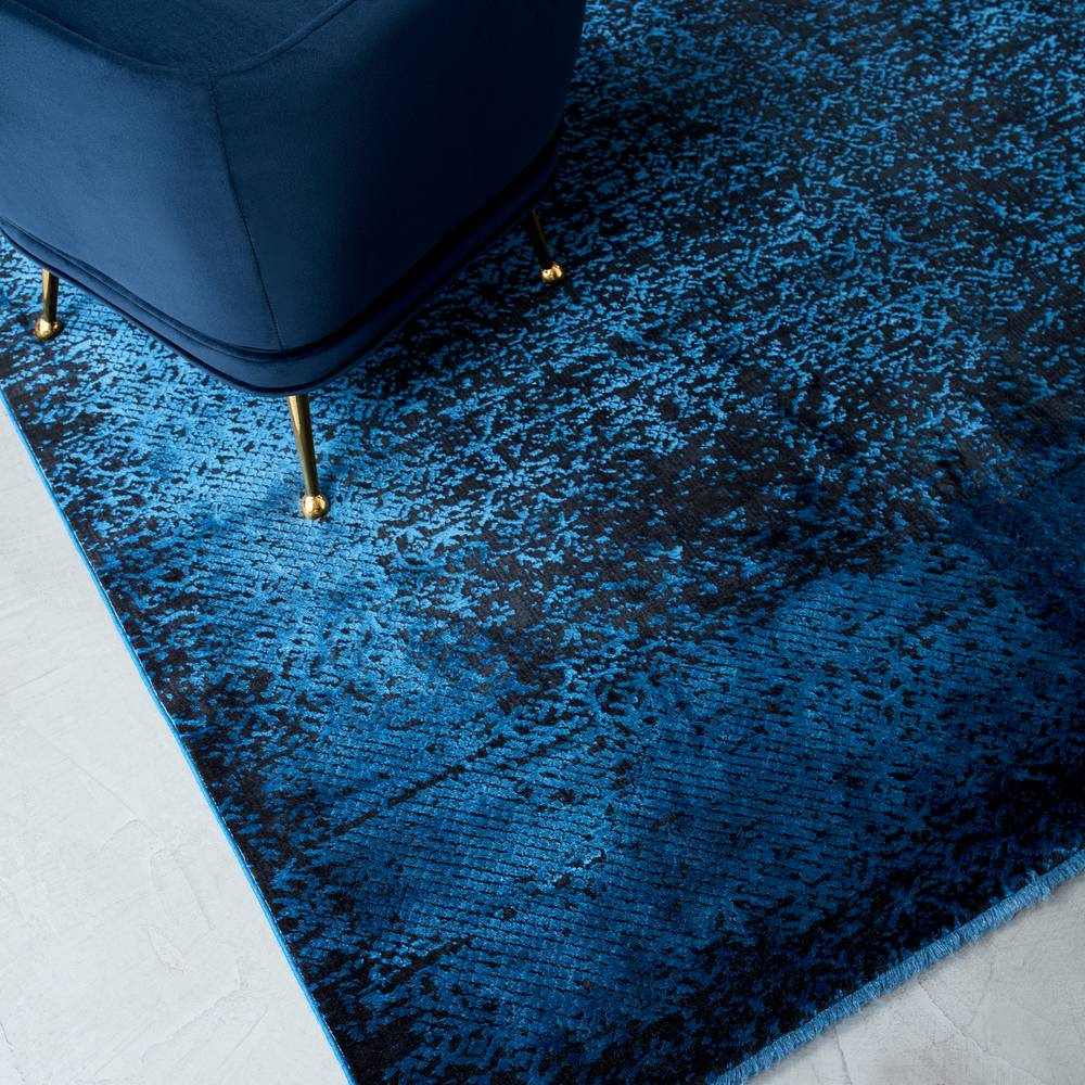 Elodie 200x290cm Indigo/Black Rug