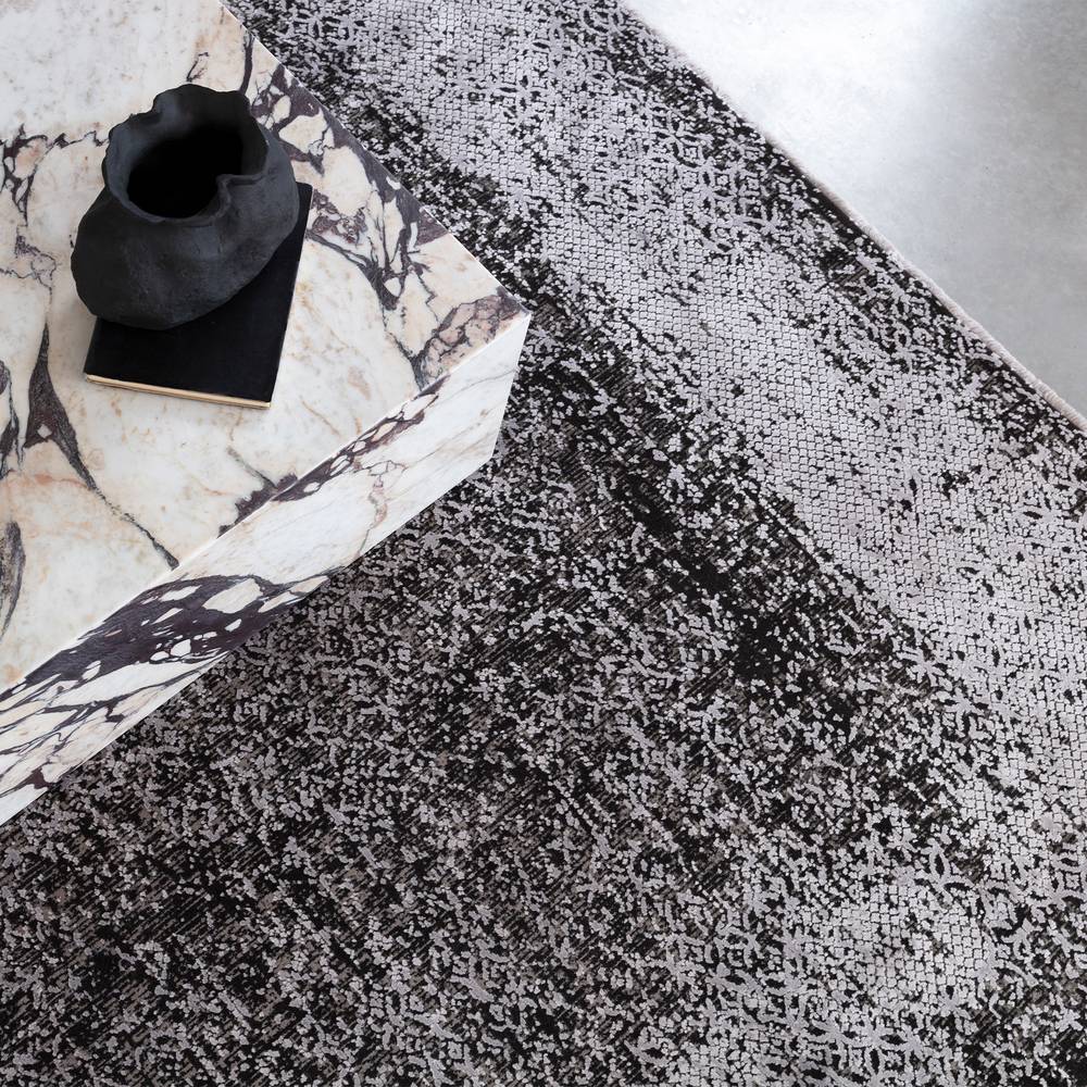 Elodie 200x290cm Silver/Black Rug