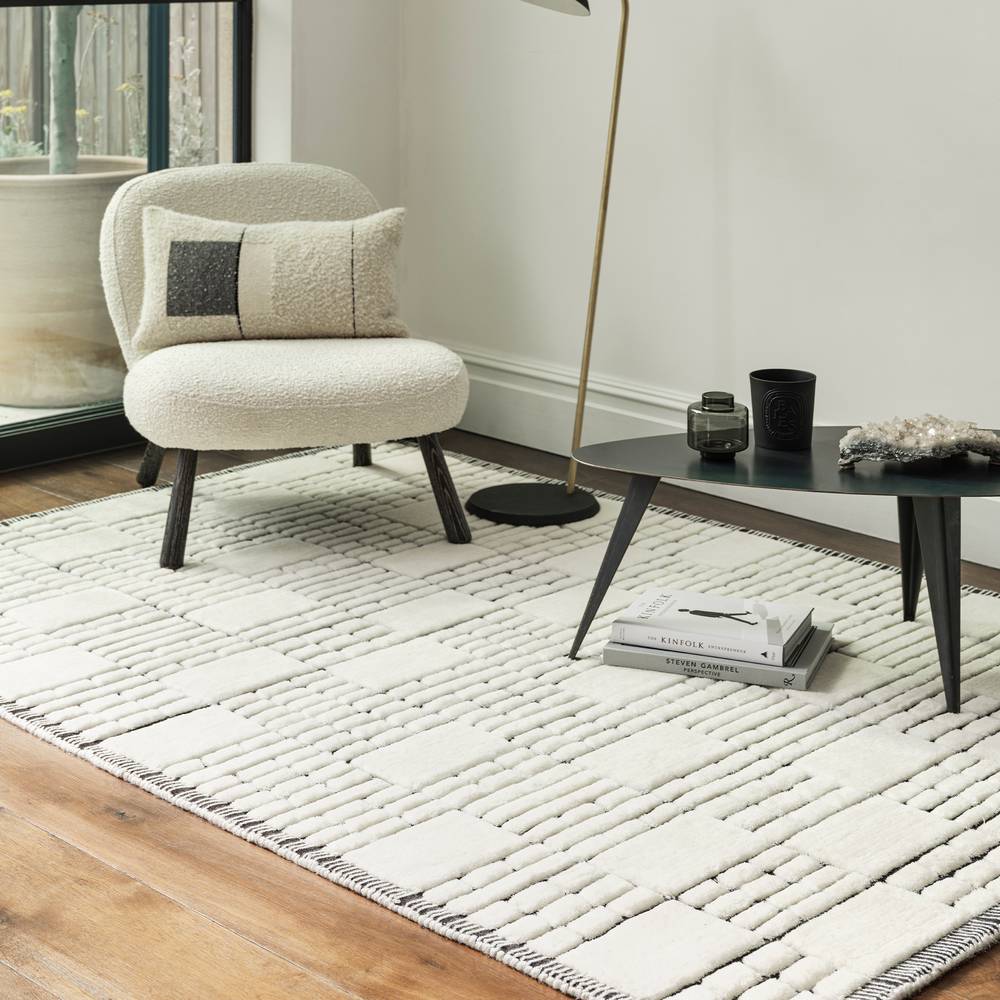 Empire 160x230cm Cream/Black Rug Rug