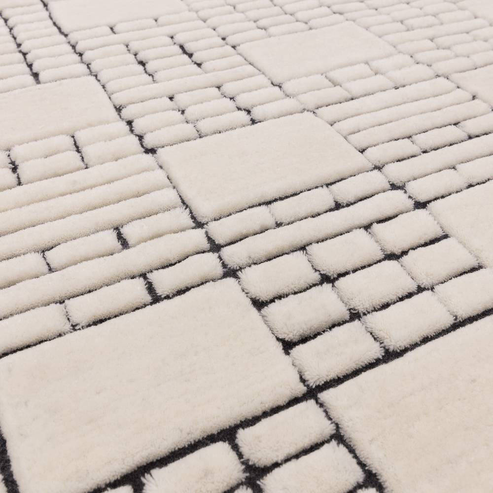 Empire 200x290cm Cream/Black Rug Rug