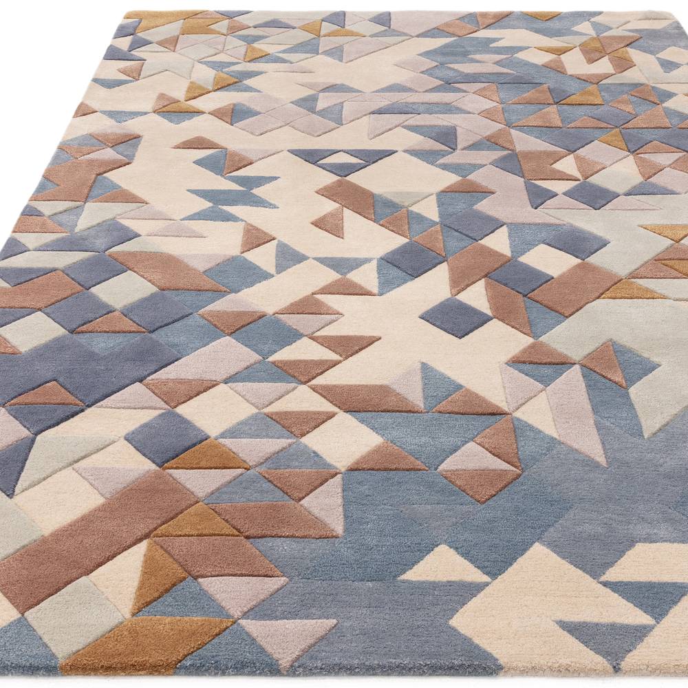 Enigma 120x170cm Blue Multi Rug
