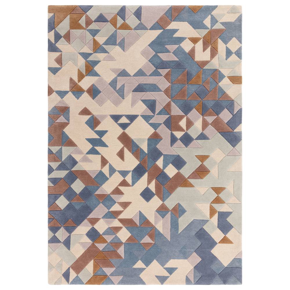 Enigma 120x170cm Blue Multi Rug