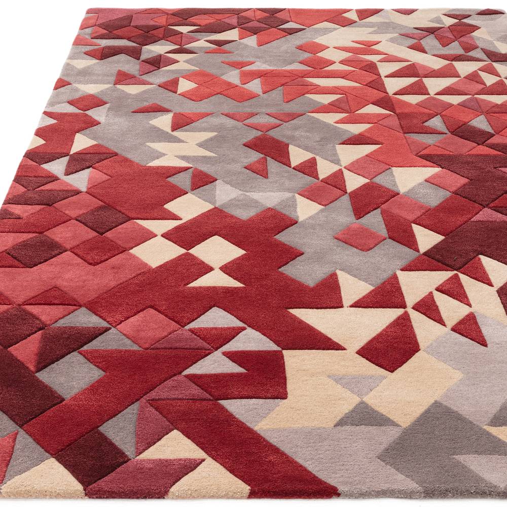 Enigma 160x230cm Red Multi Rug